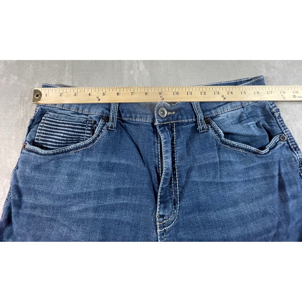 BKE Bootleg Jeans Women 33X29 Bootcut Contrast Stitch Moto Pocket Denim Pants - Picture 5 of 16
